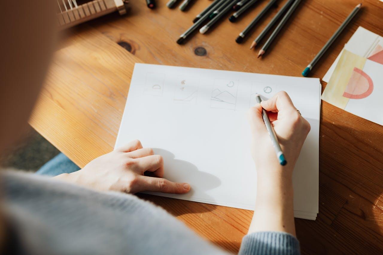 dessin a la feuille