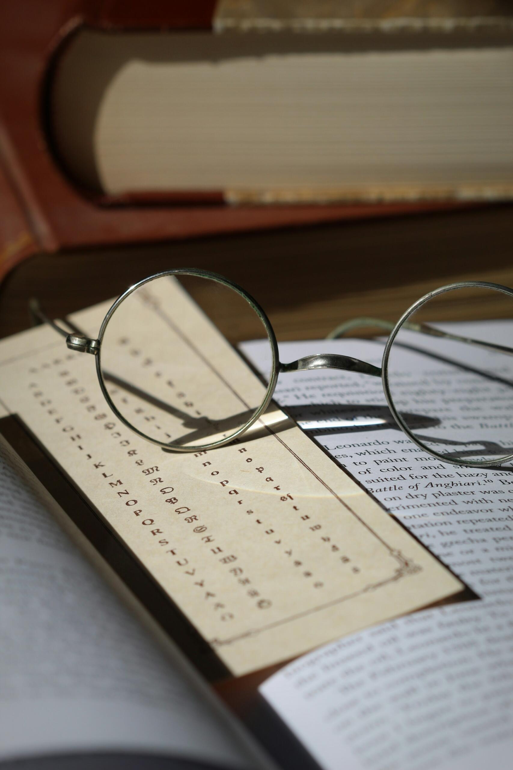 lunettes écrire