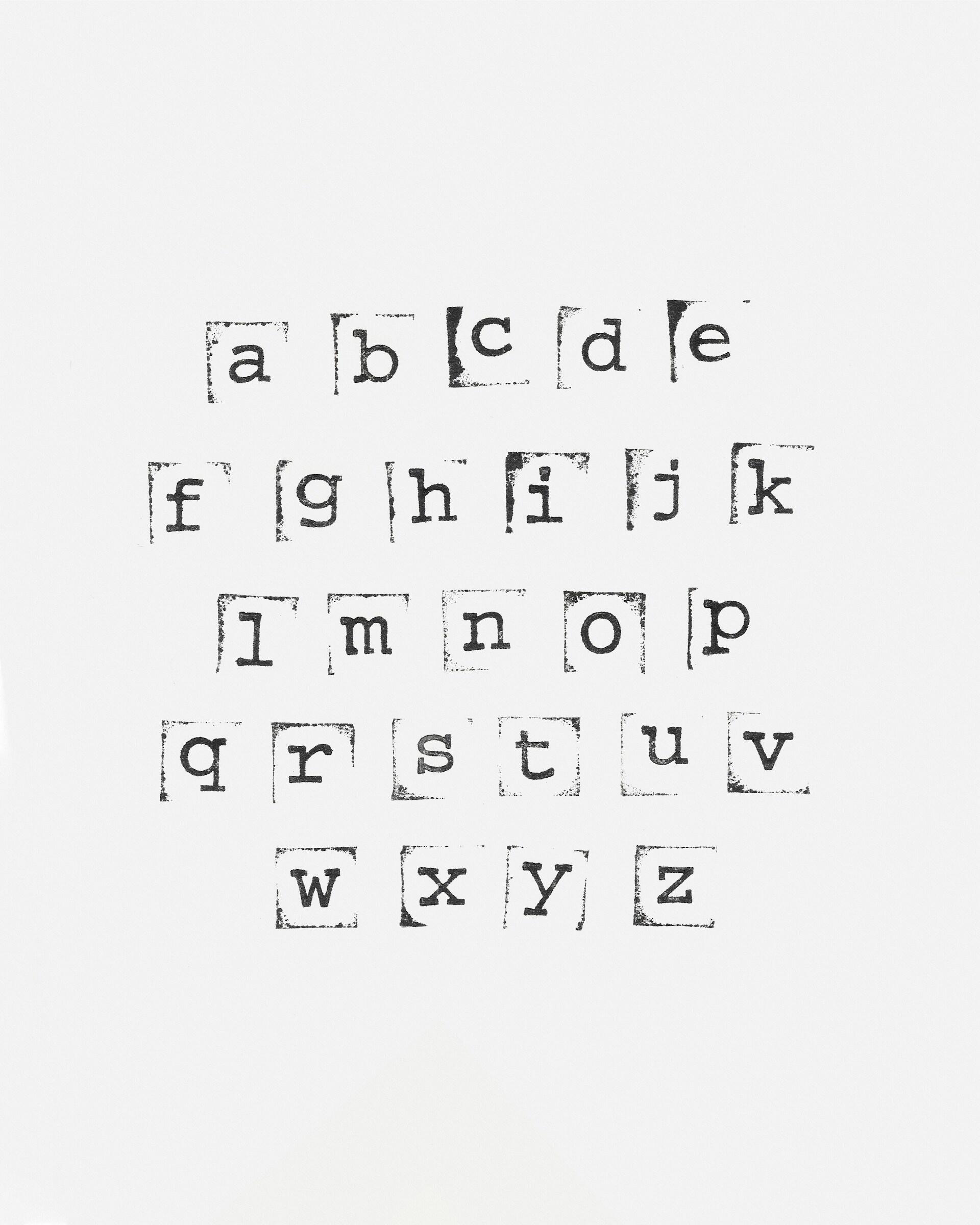 alphabet lettres