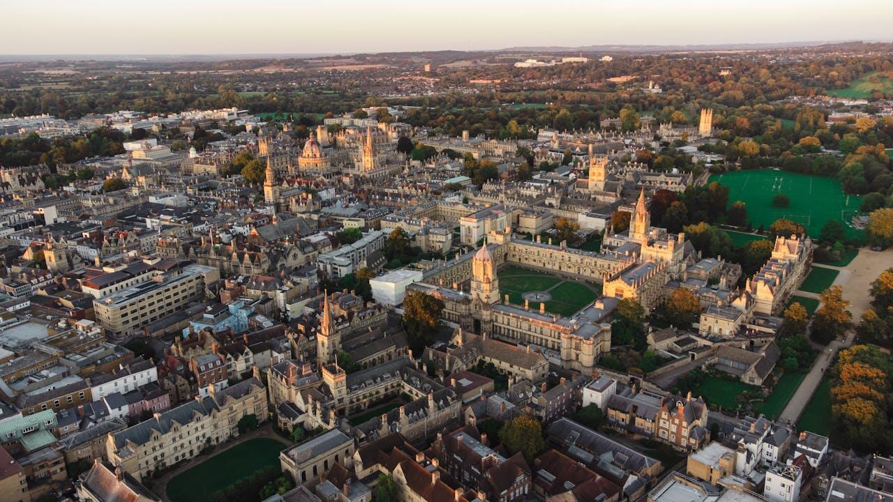 vue aerienne de cambridge