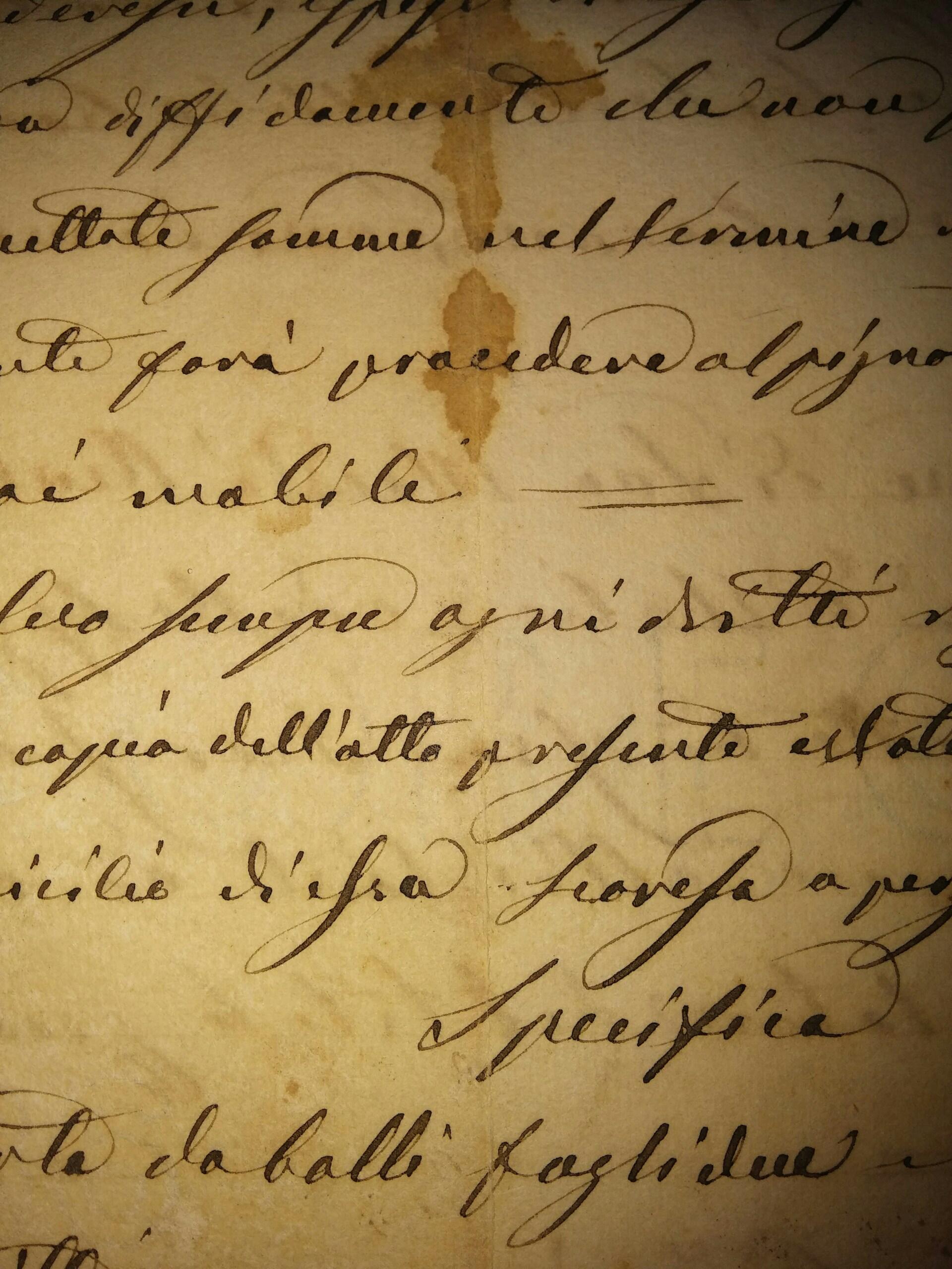 ancienne lettre rédigée à la plume