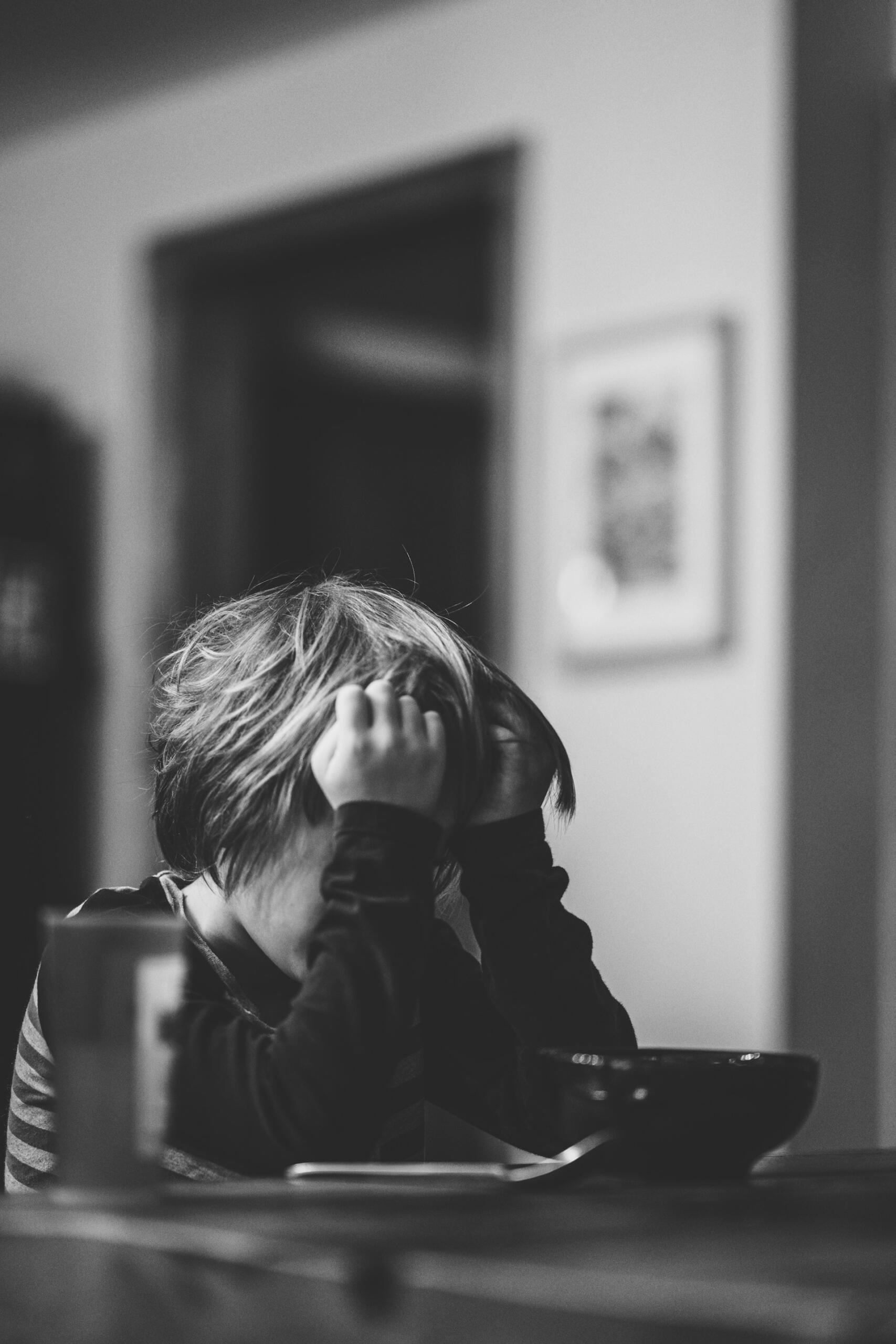 enfant fatigué
