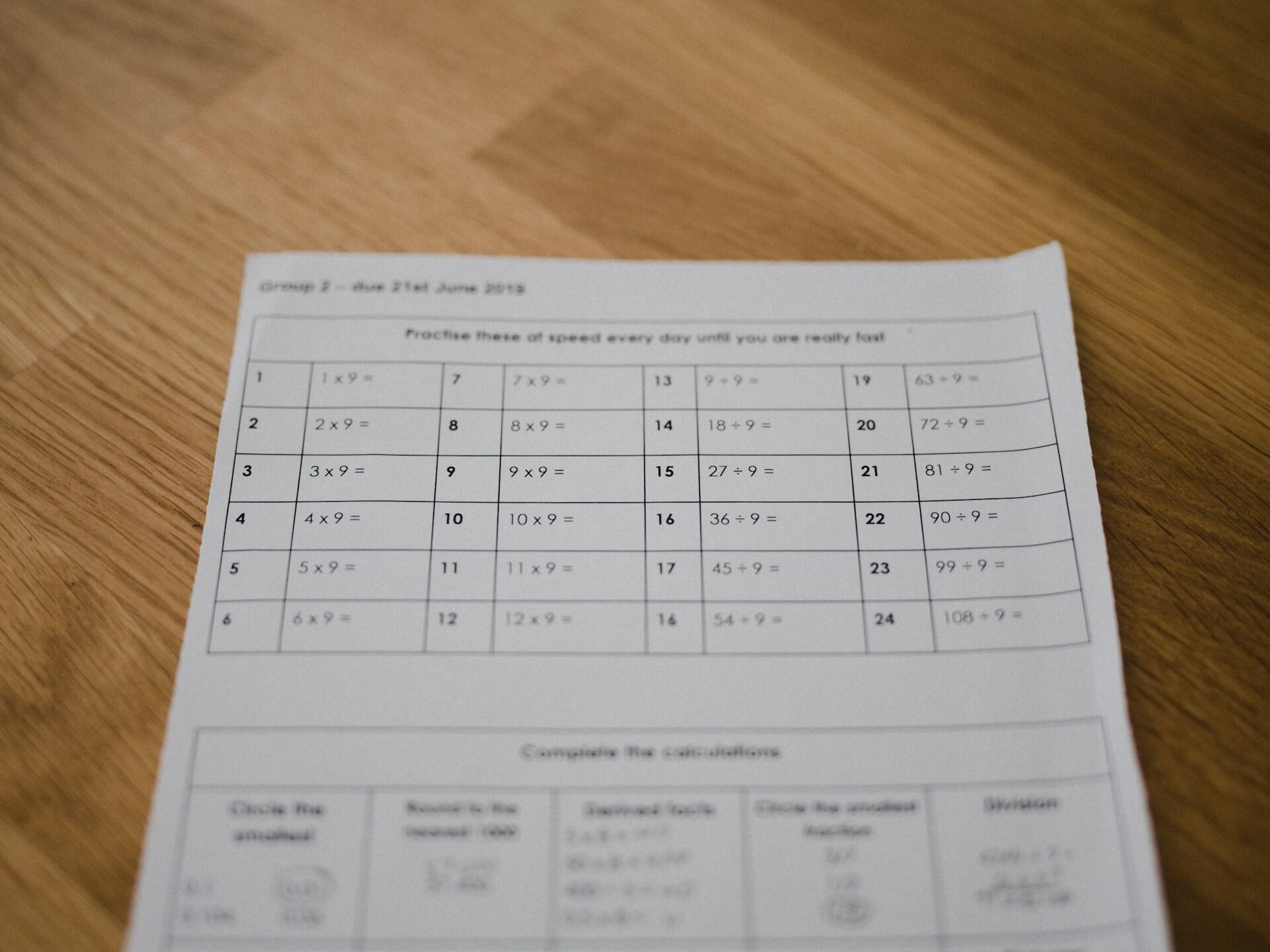 exercice maths