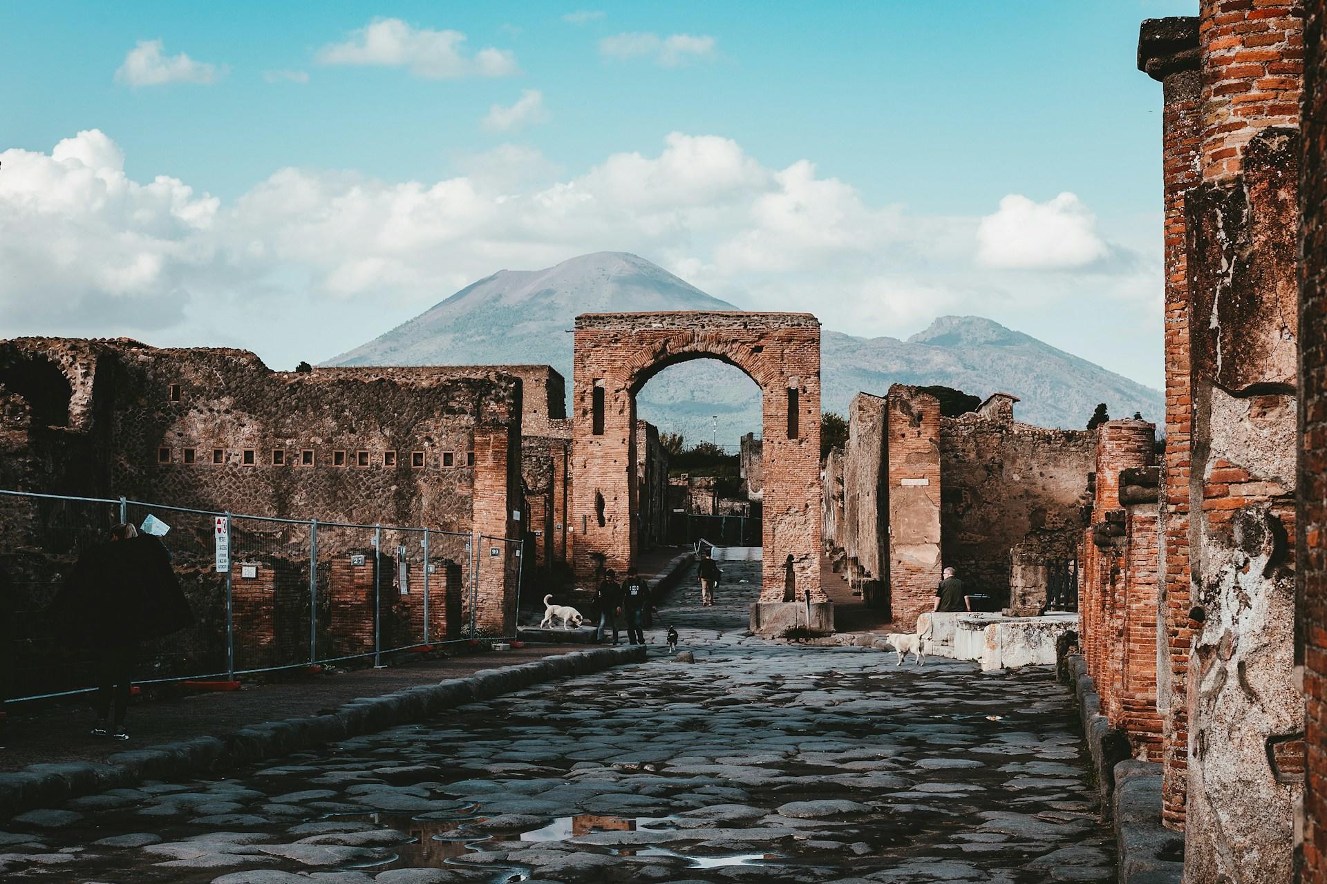 vestiges et ruines de Pompéi