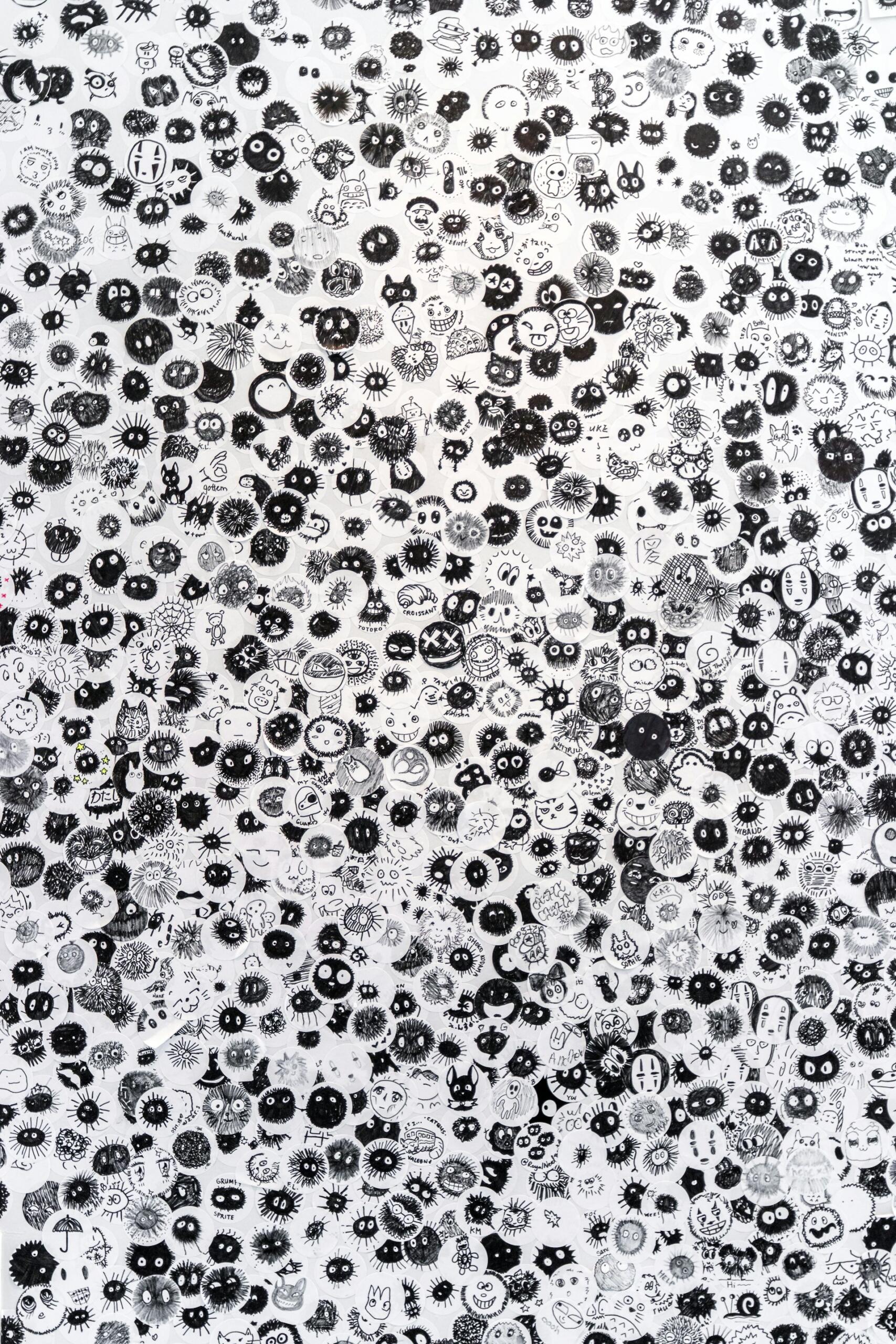 dessins tâches noires
