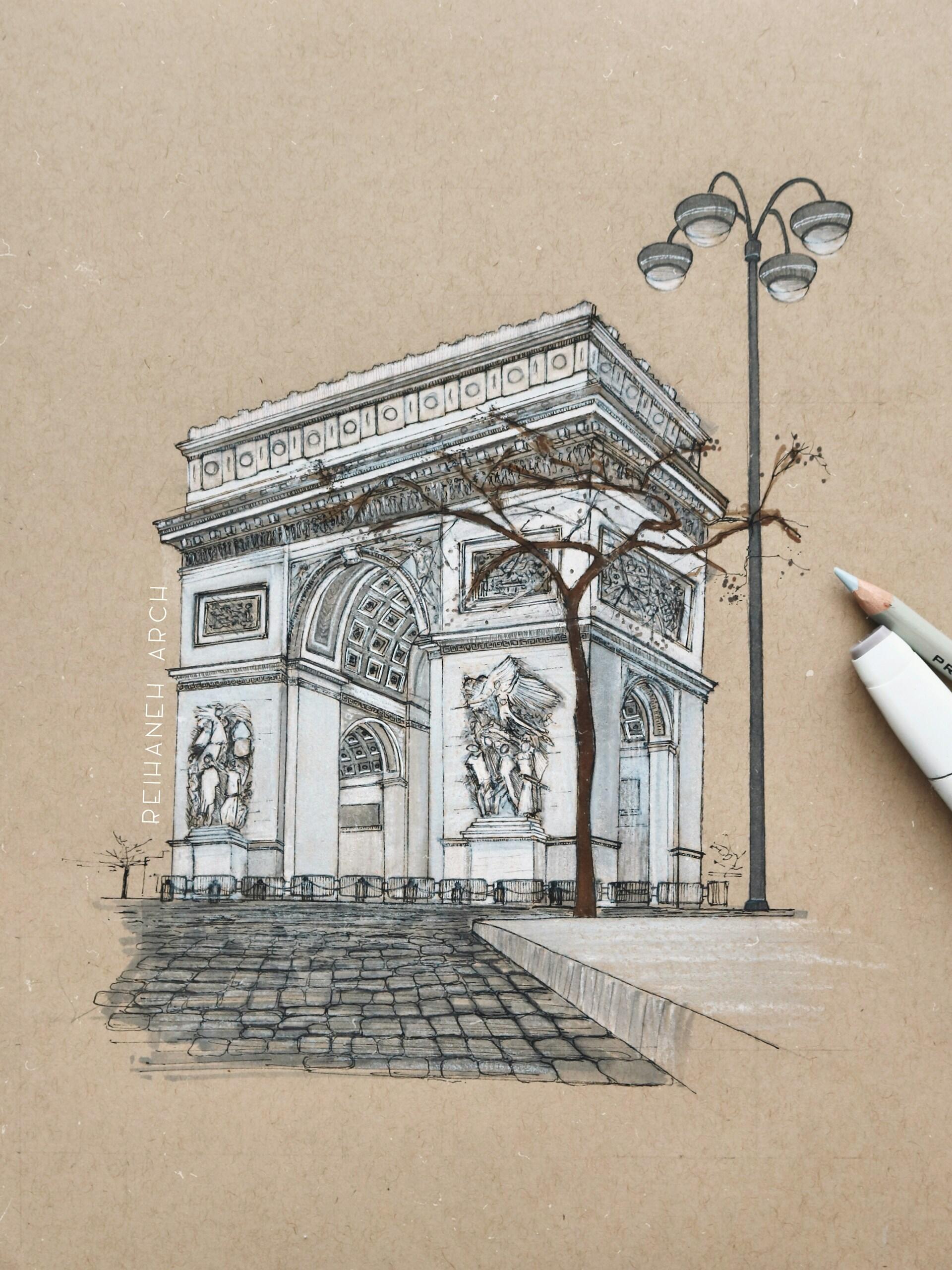 dessin Arc de Triomphe