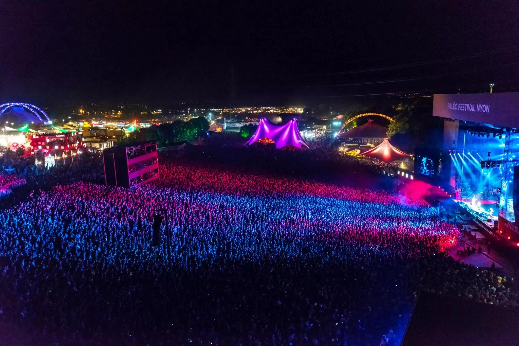 vue aérienne de festival 
