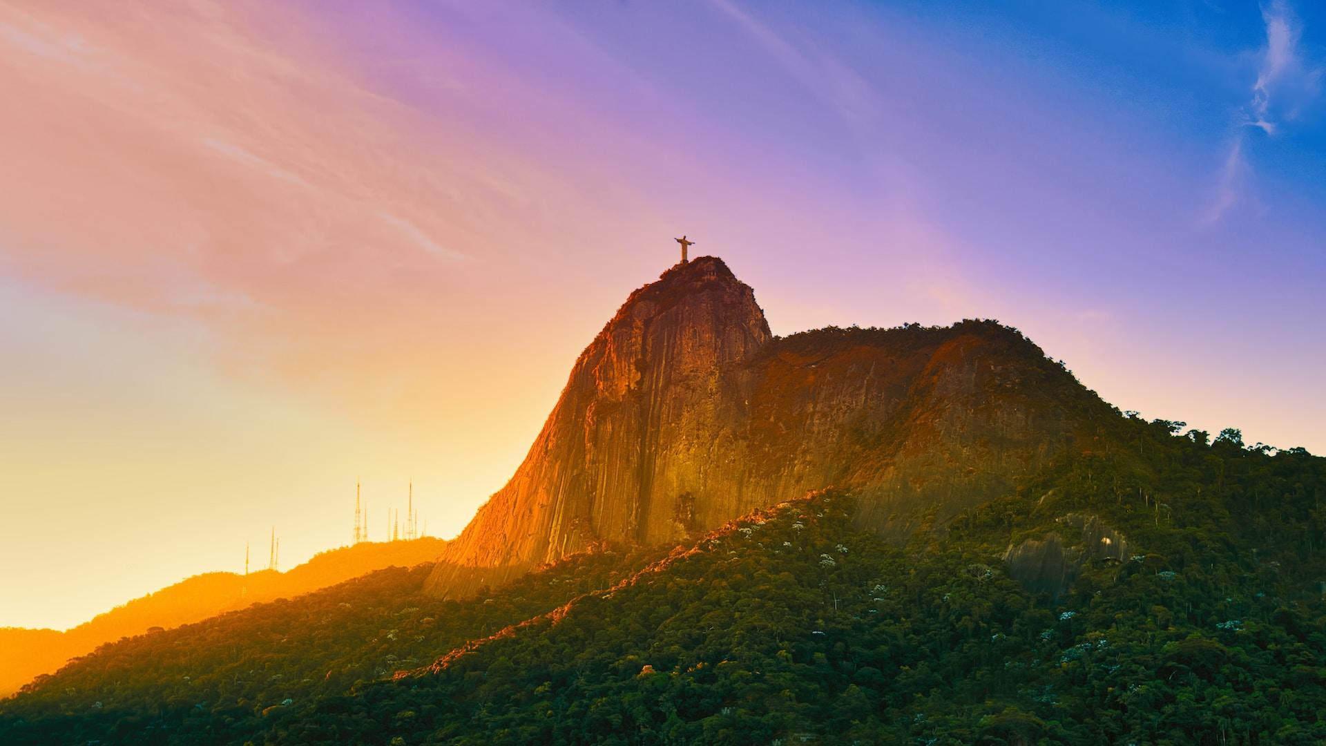 paysage Corcovado Christ Rédempteur au sommet
