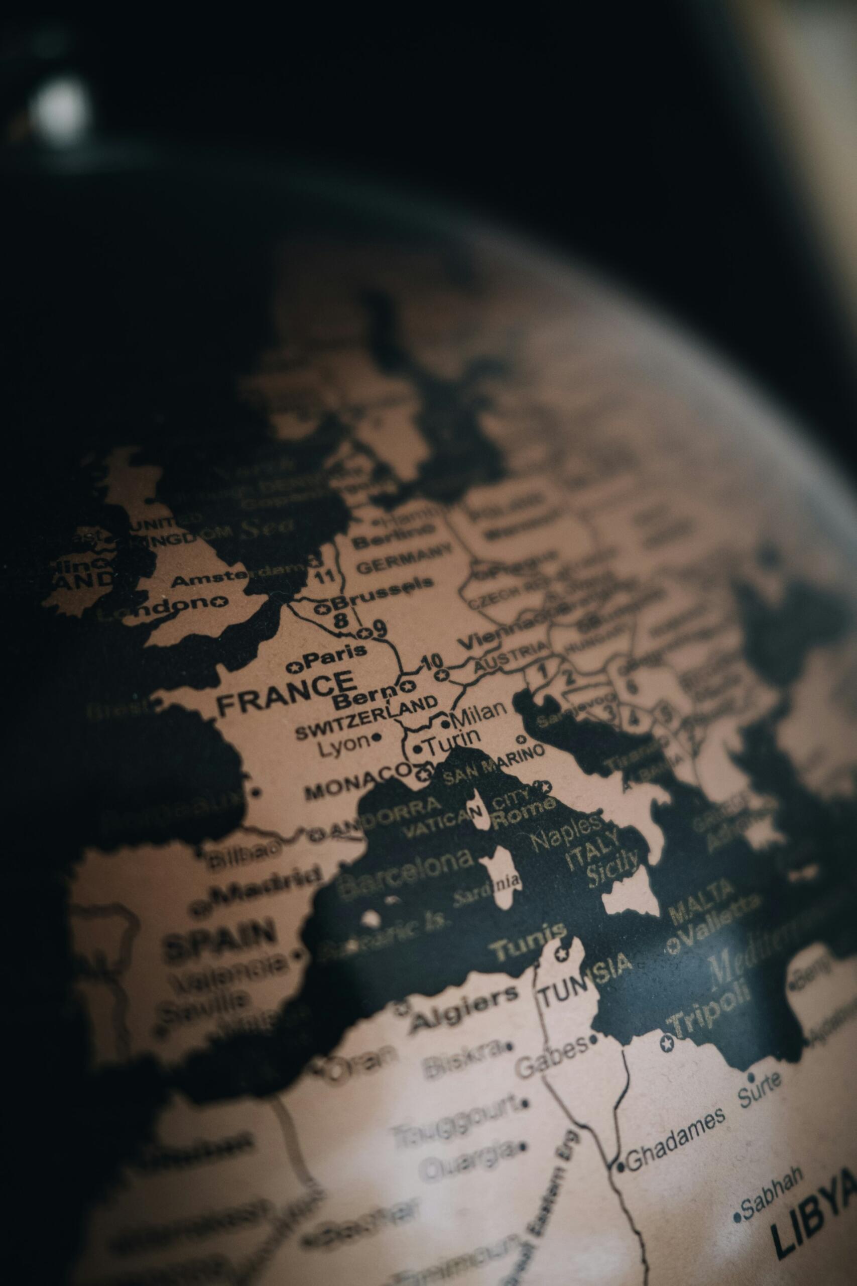 carte de l'Europe