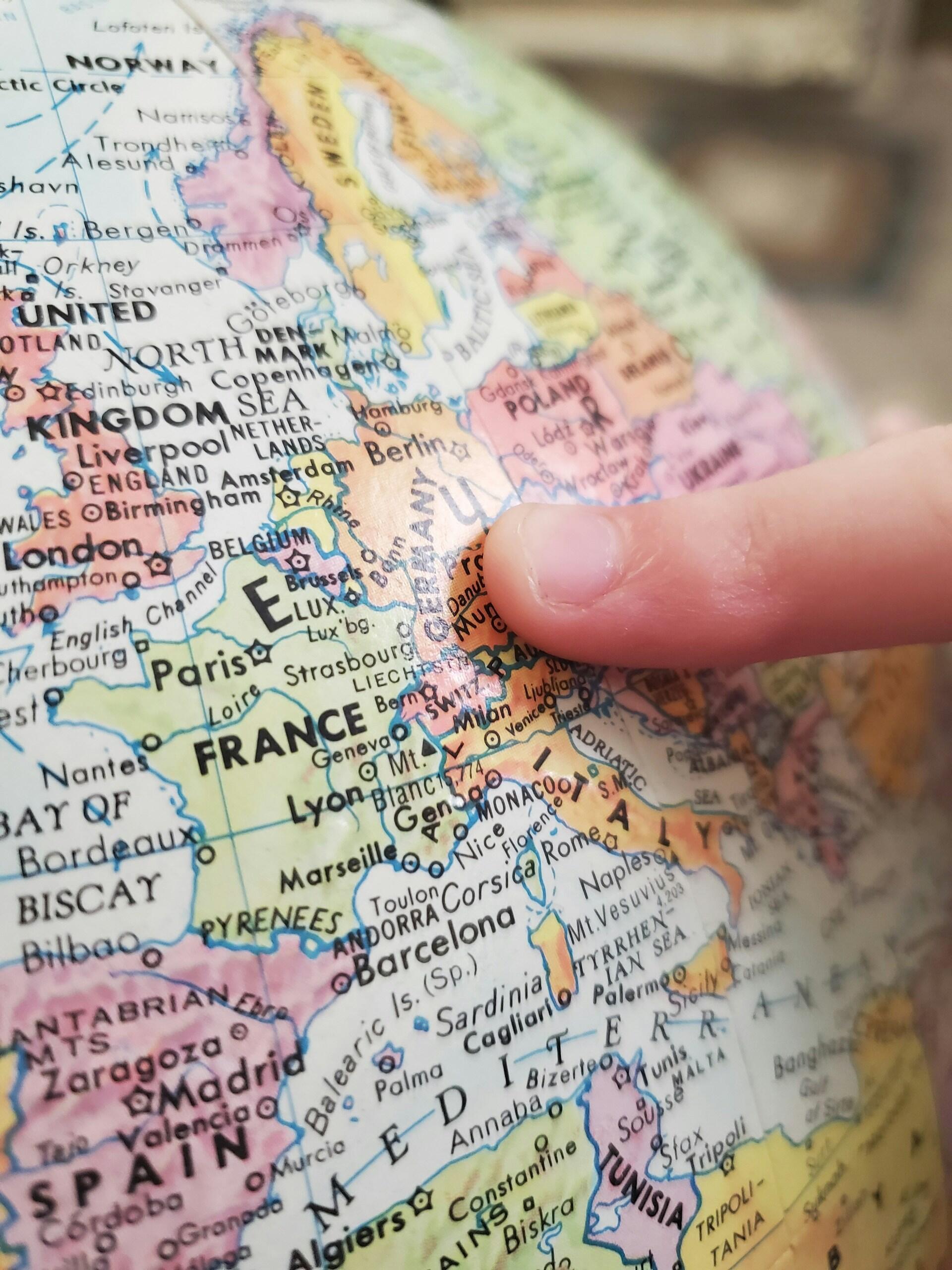 carte de l'Allemagne pays