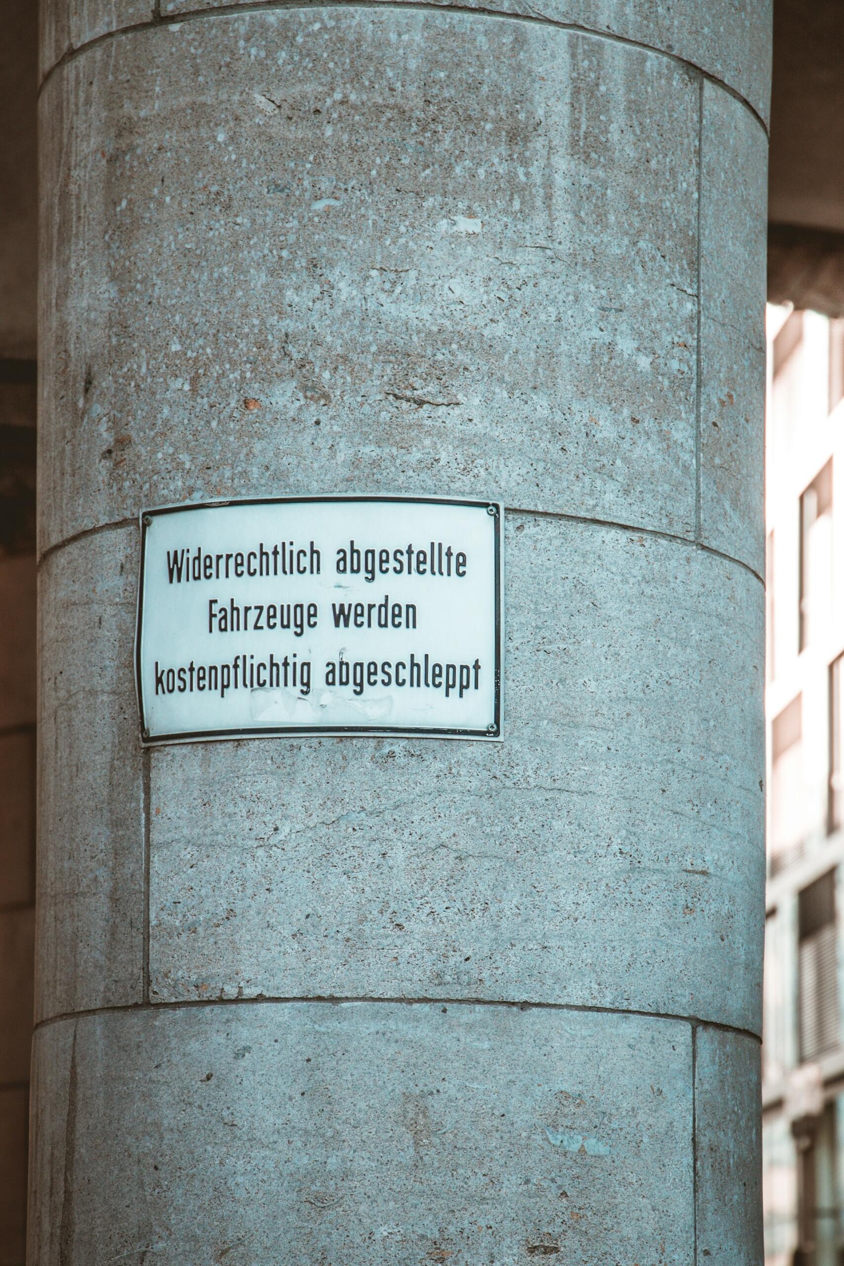 message en allemand