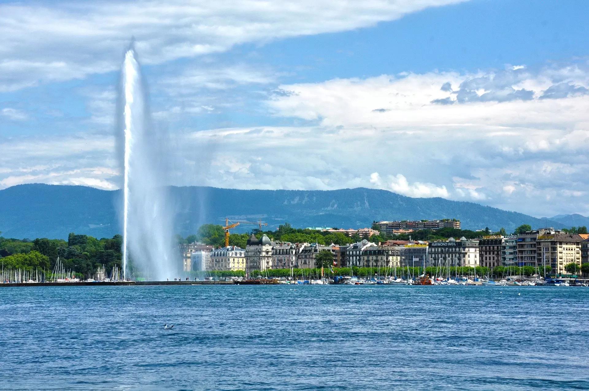 Genève avec son célèbre lac Léman