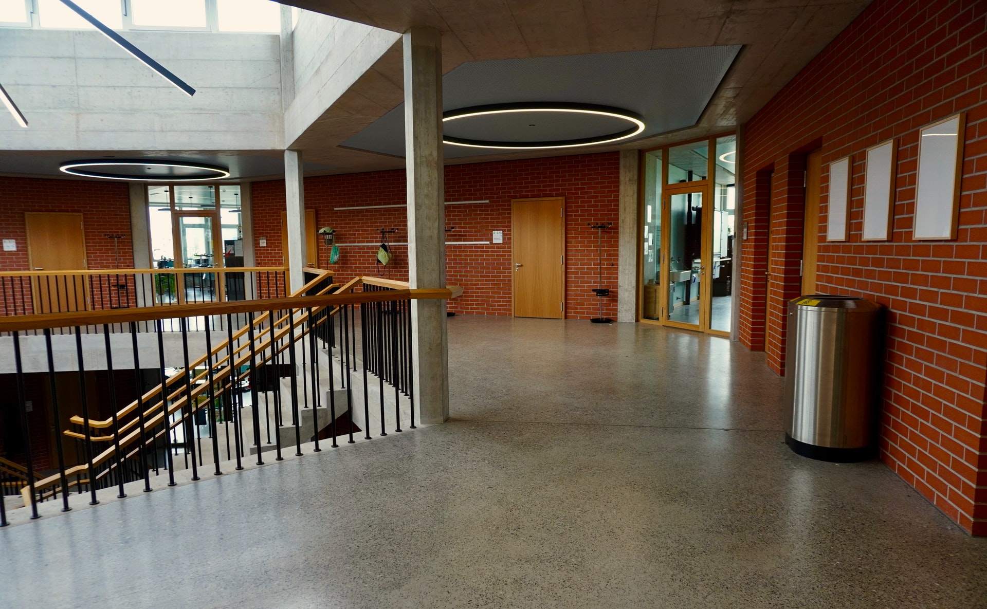 vue sur l'intérieur d'un lycée