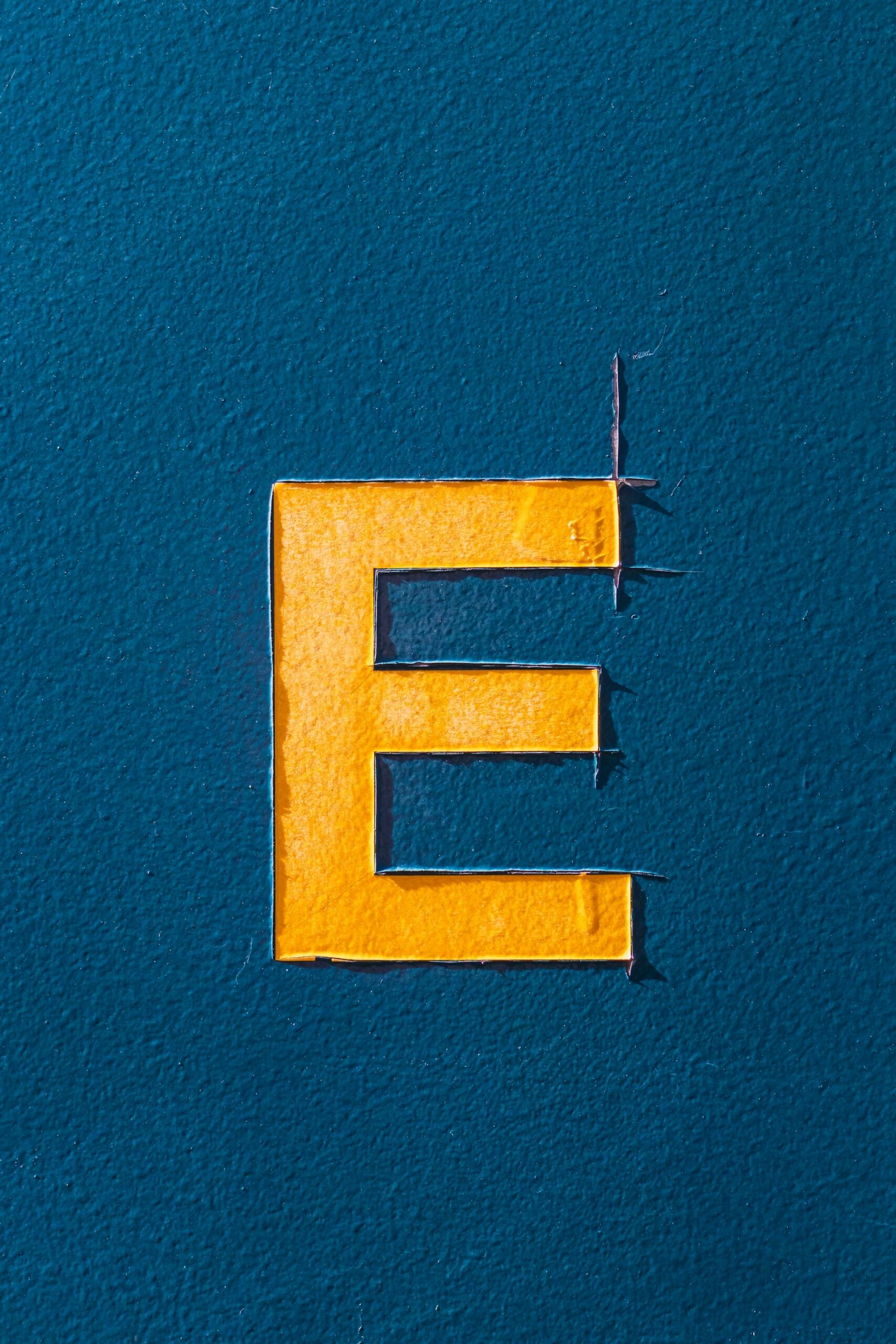 lettre e