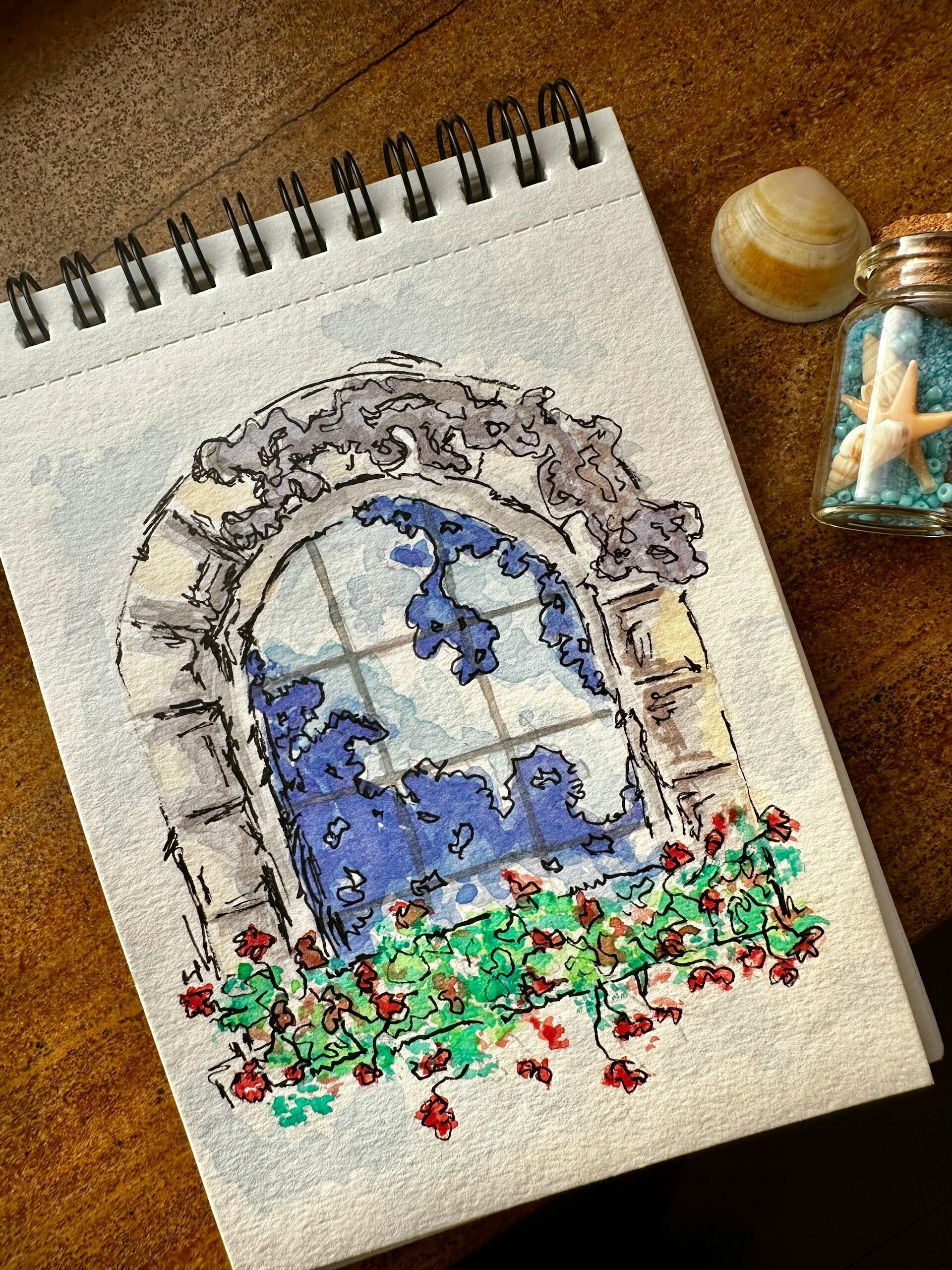dessin bleu