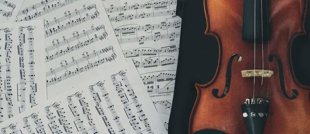Violon et partition