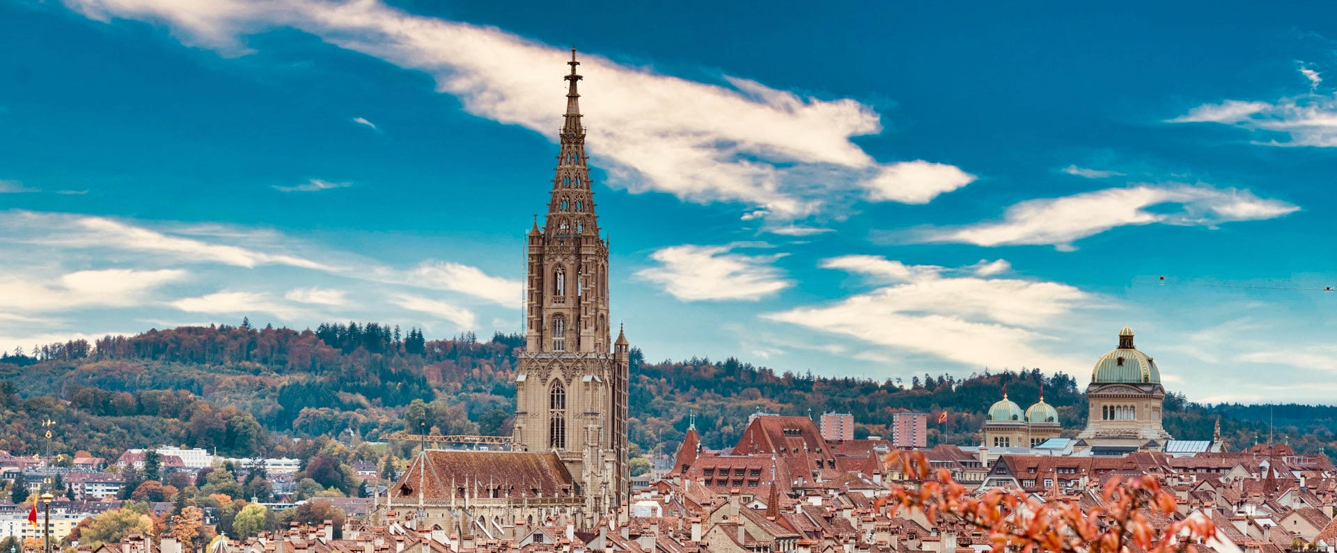 Vue aérienne de la ville de Berne