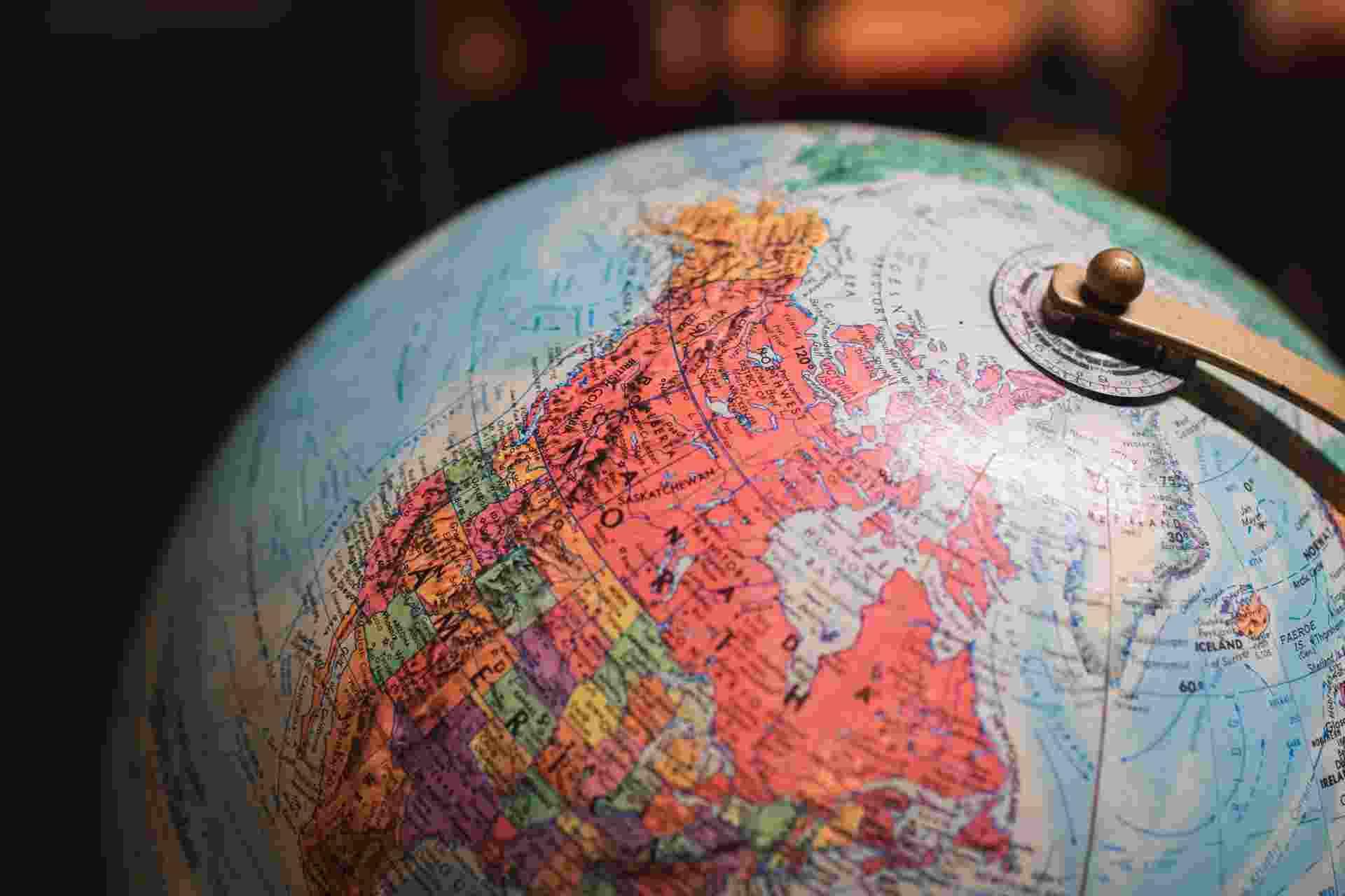Un globe terrestre