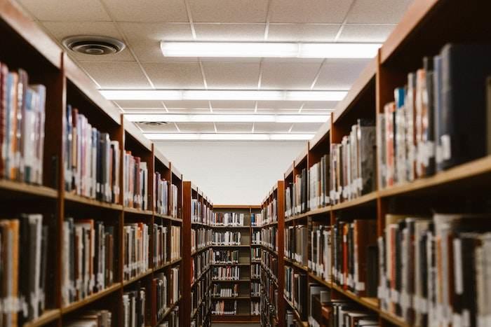 Les rayons d'une bibliothèque
