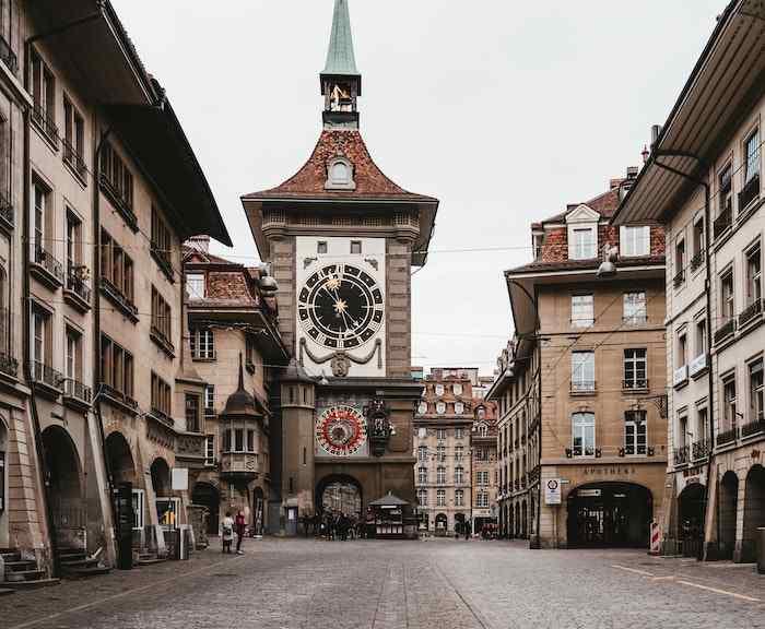 La tour de l'horloge à berne
