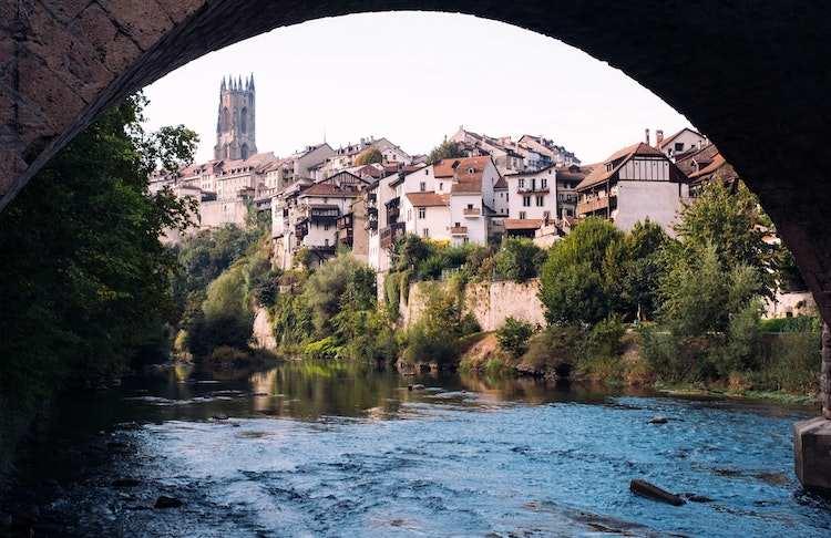 La basse ville de Fribourg