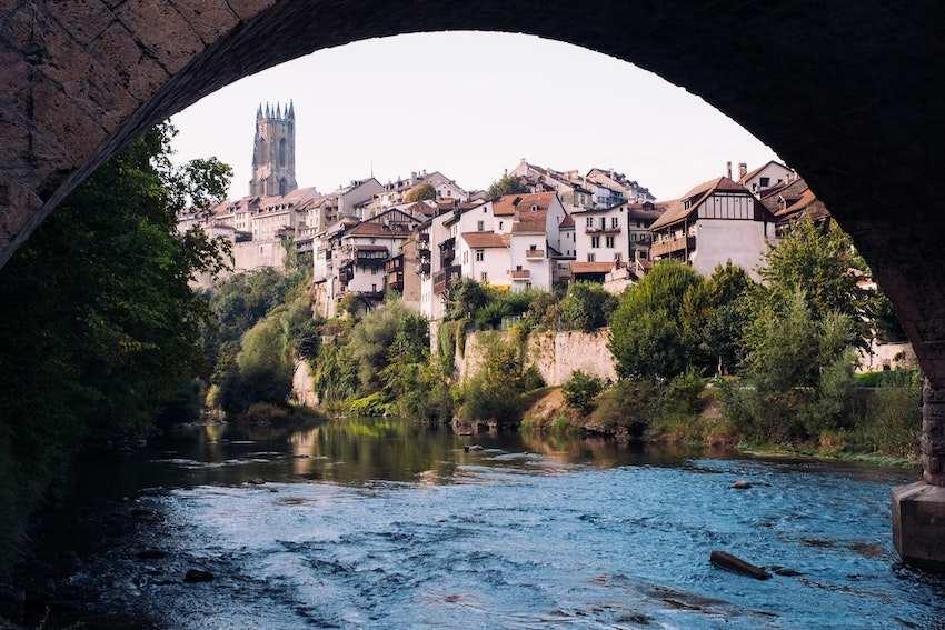 Vue sur la ville de Fribourg