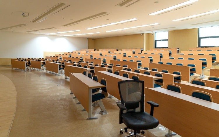 Un amphithéâtre à l'université