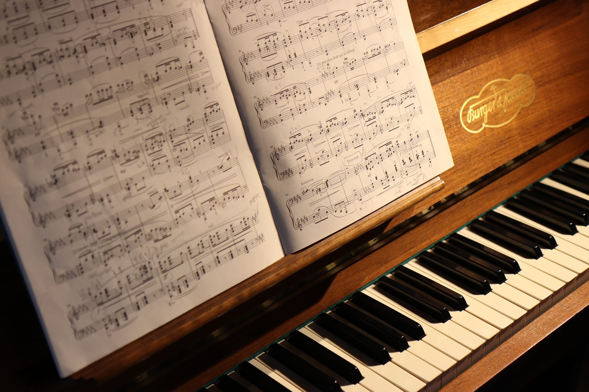 piano avec partition