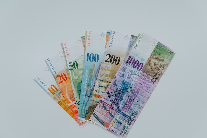 billets francs suisses
