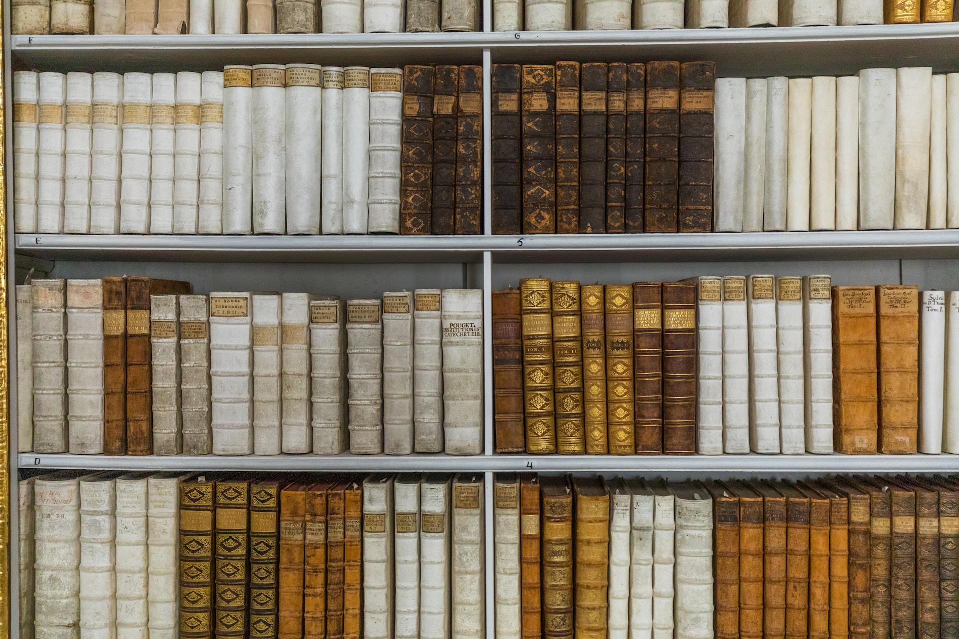 bibliothèque de livres avec livres en français