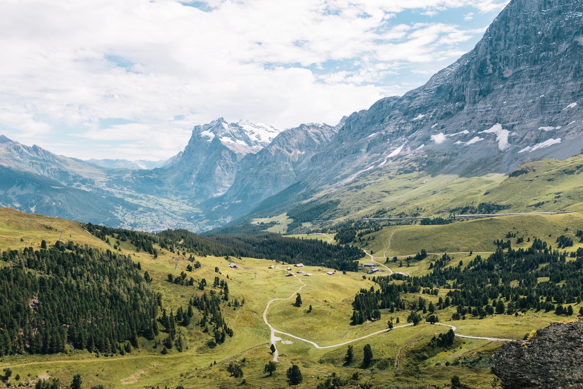 monts paysages de Suisse en journée