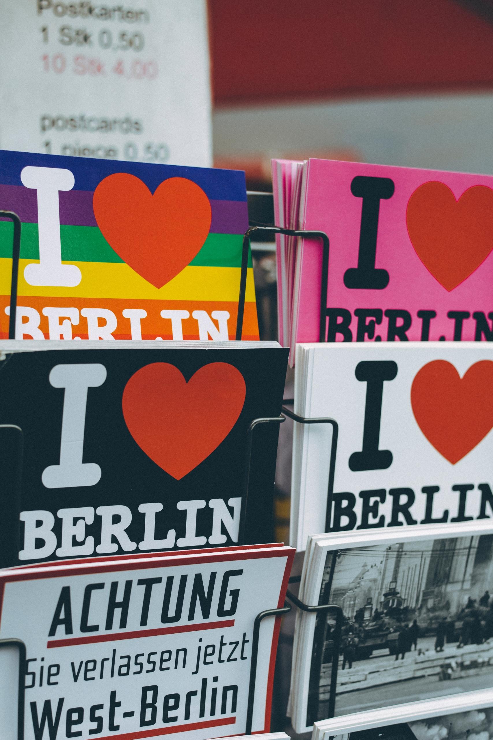 Cartes postales I Love Berlin
