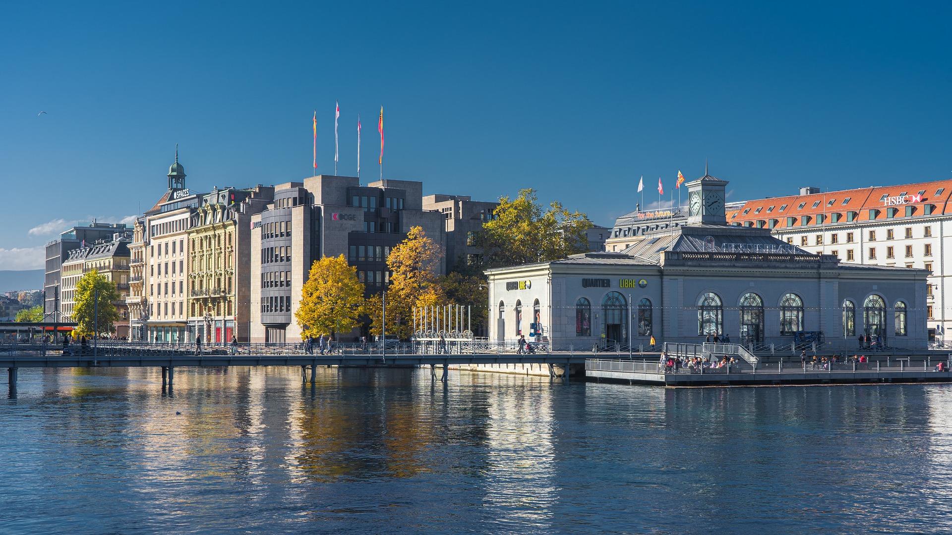 La ville de Genève.