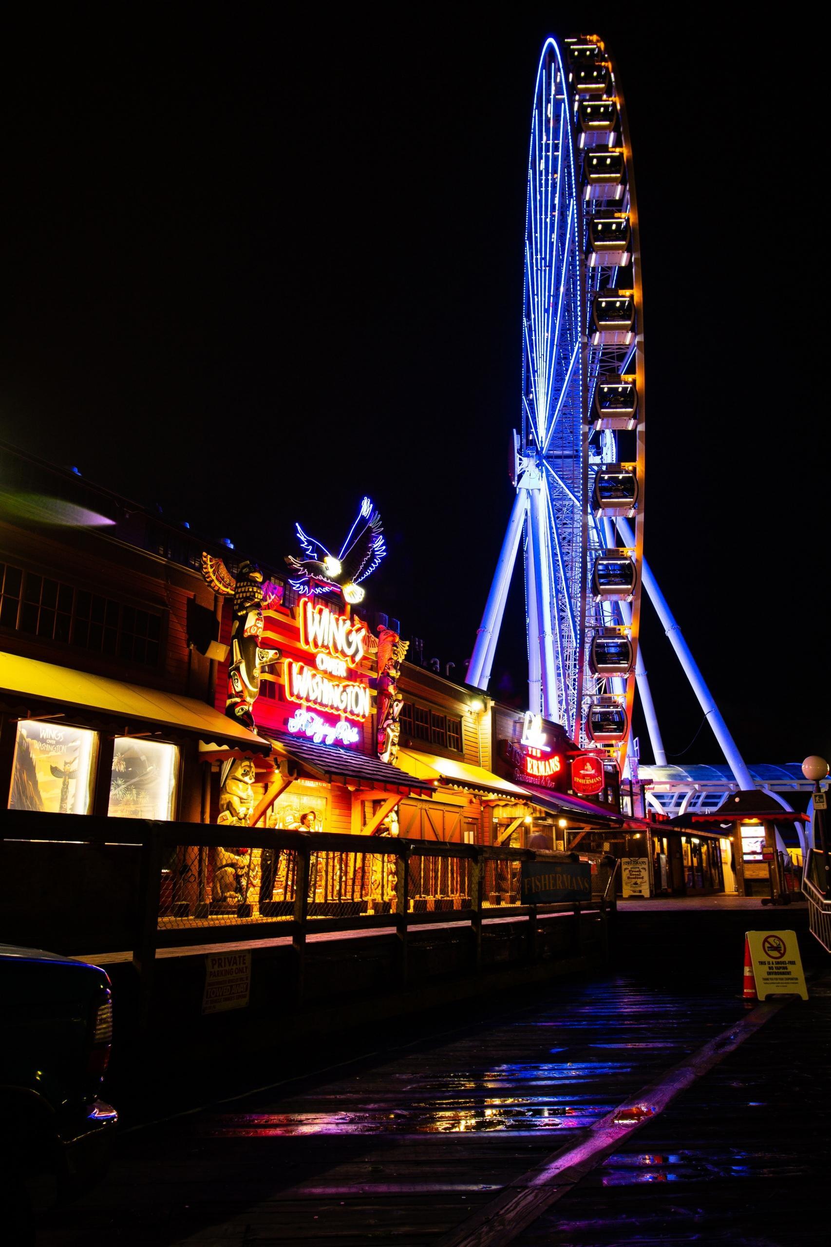 Une photo de fête foraine retouchée