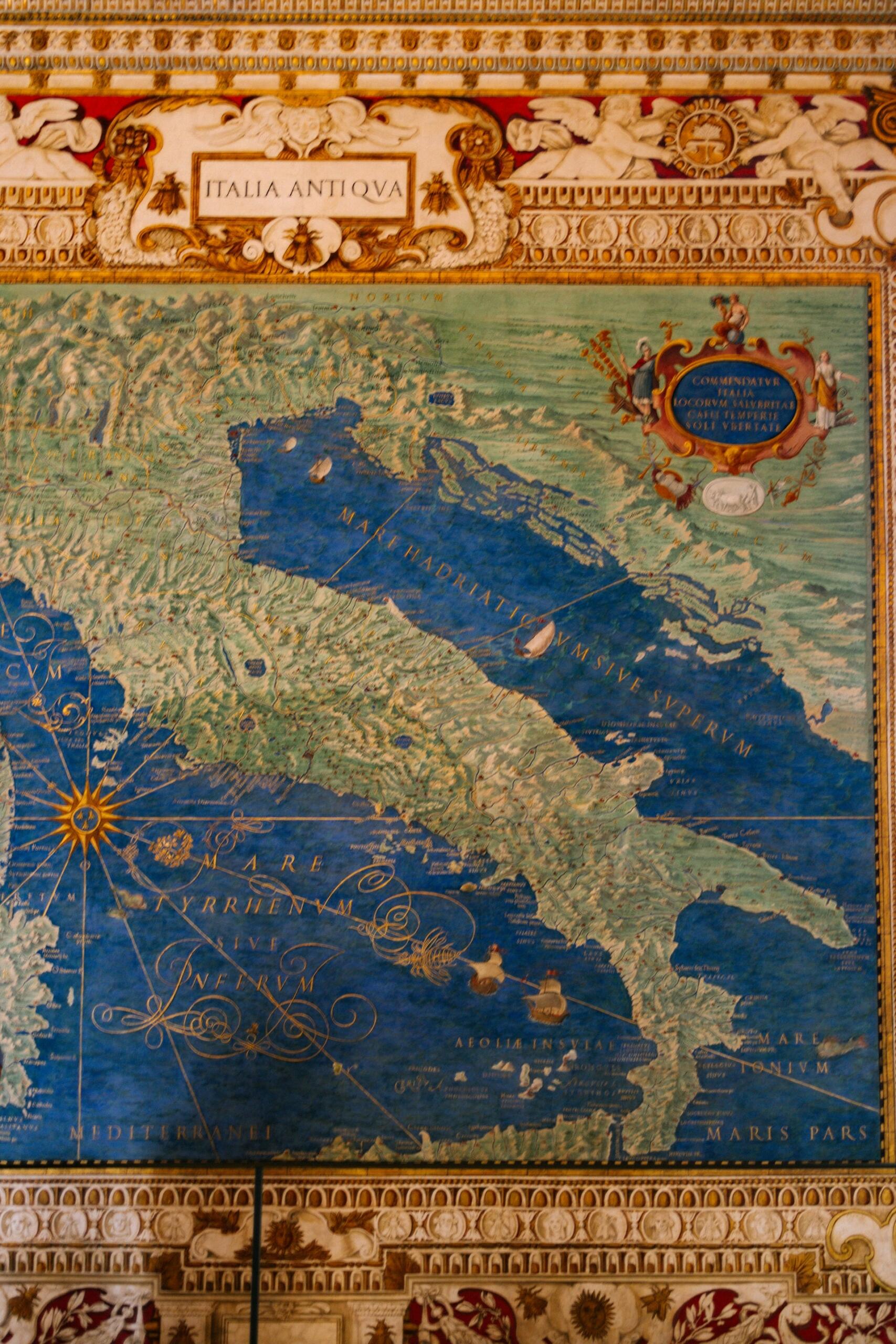 carte ancienne de l'Italie