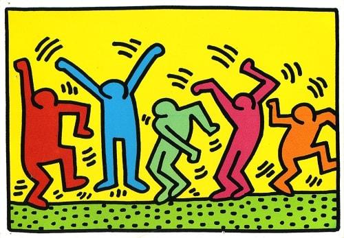 Artistas contemporáneos como Keith Haring para las clases de dibujo
