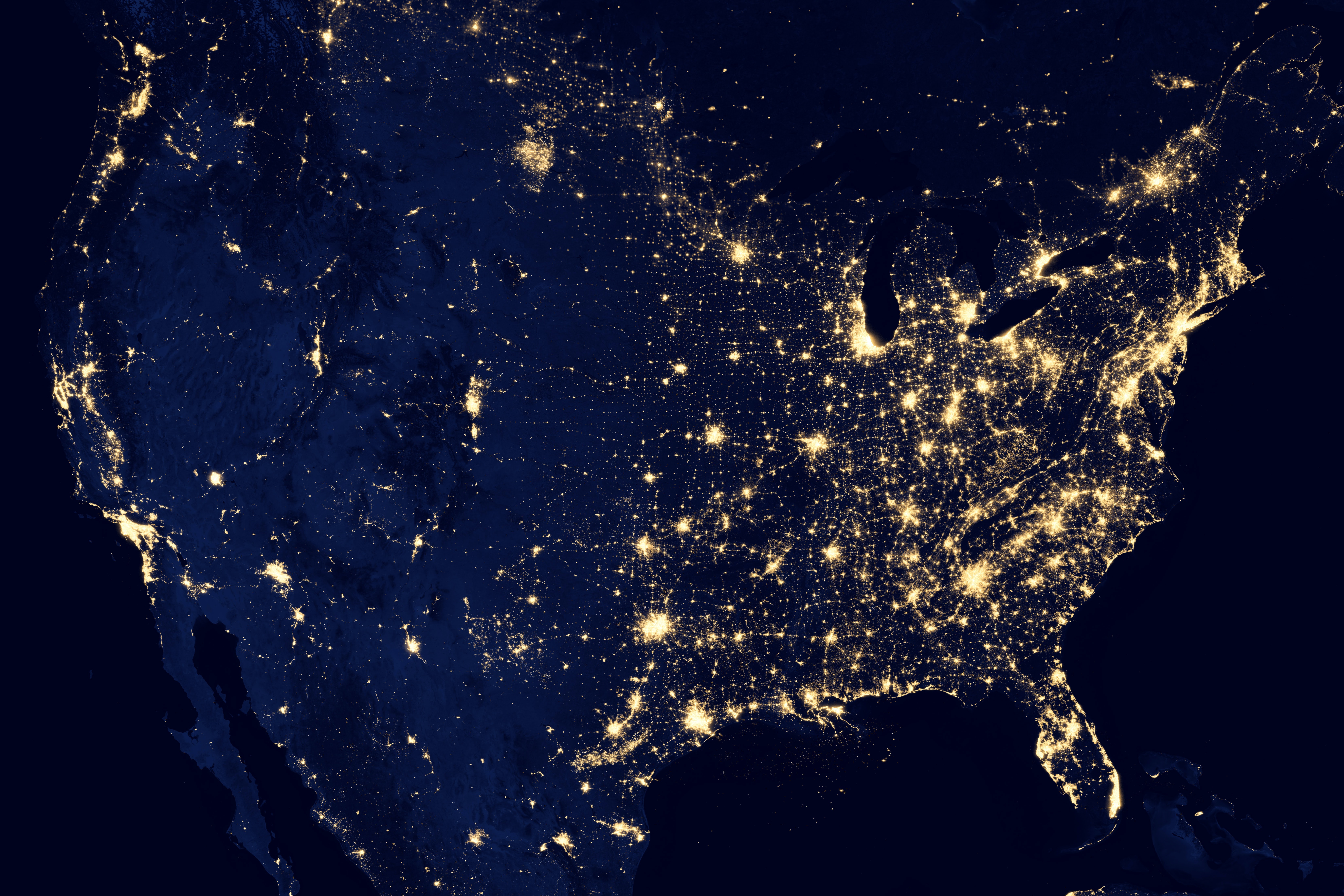 Estados Unidos desde el espacio