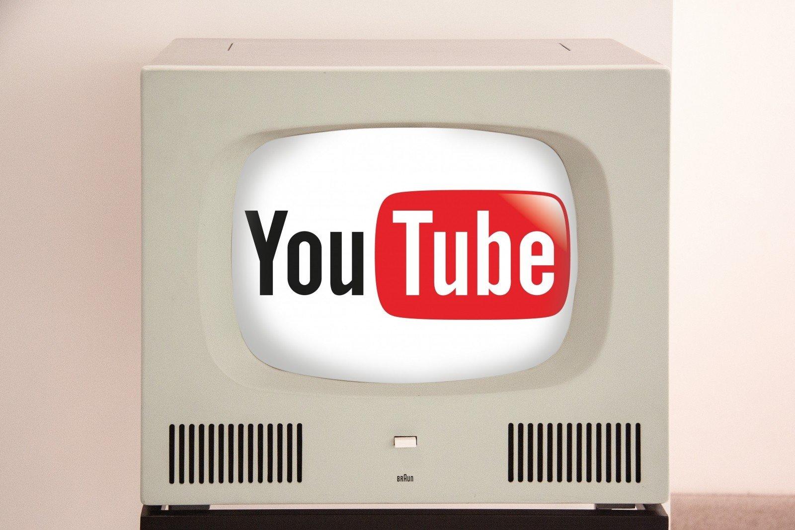 YouTube en una pantalla