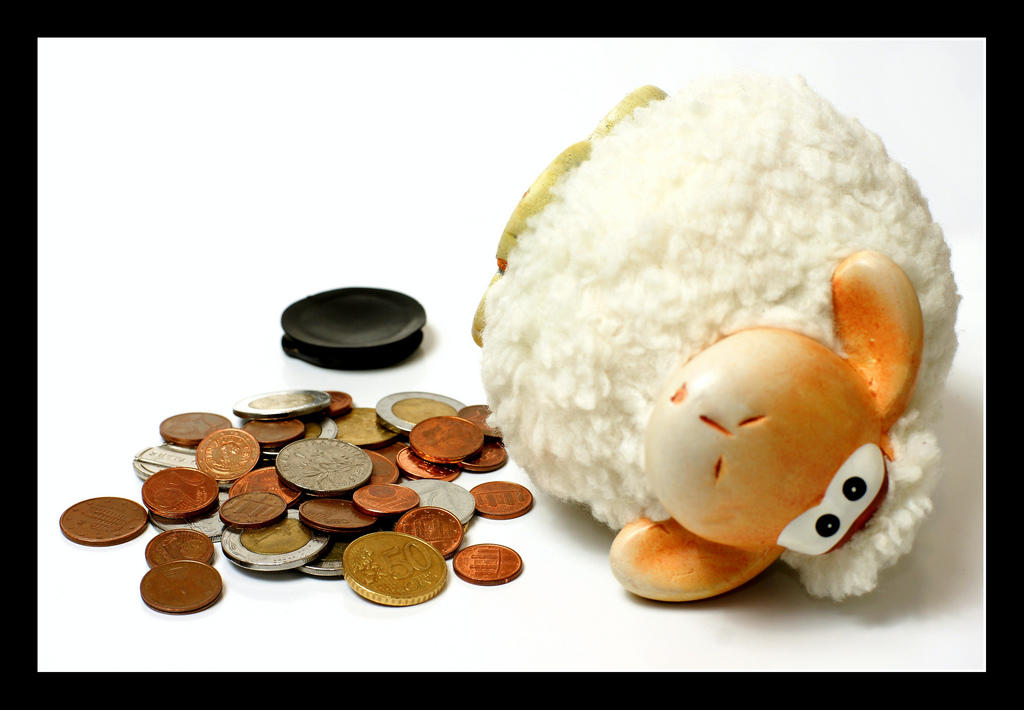 Alcancía con ahorros