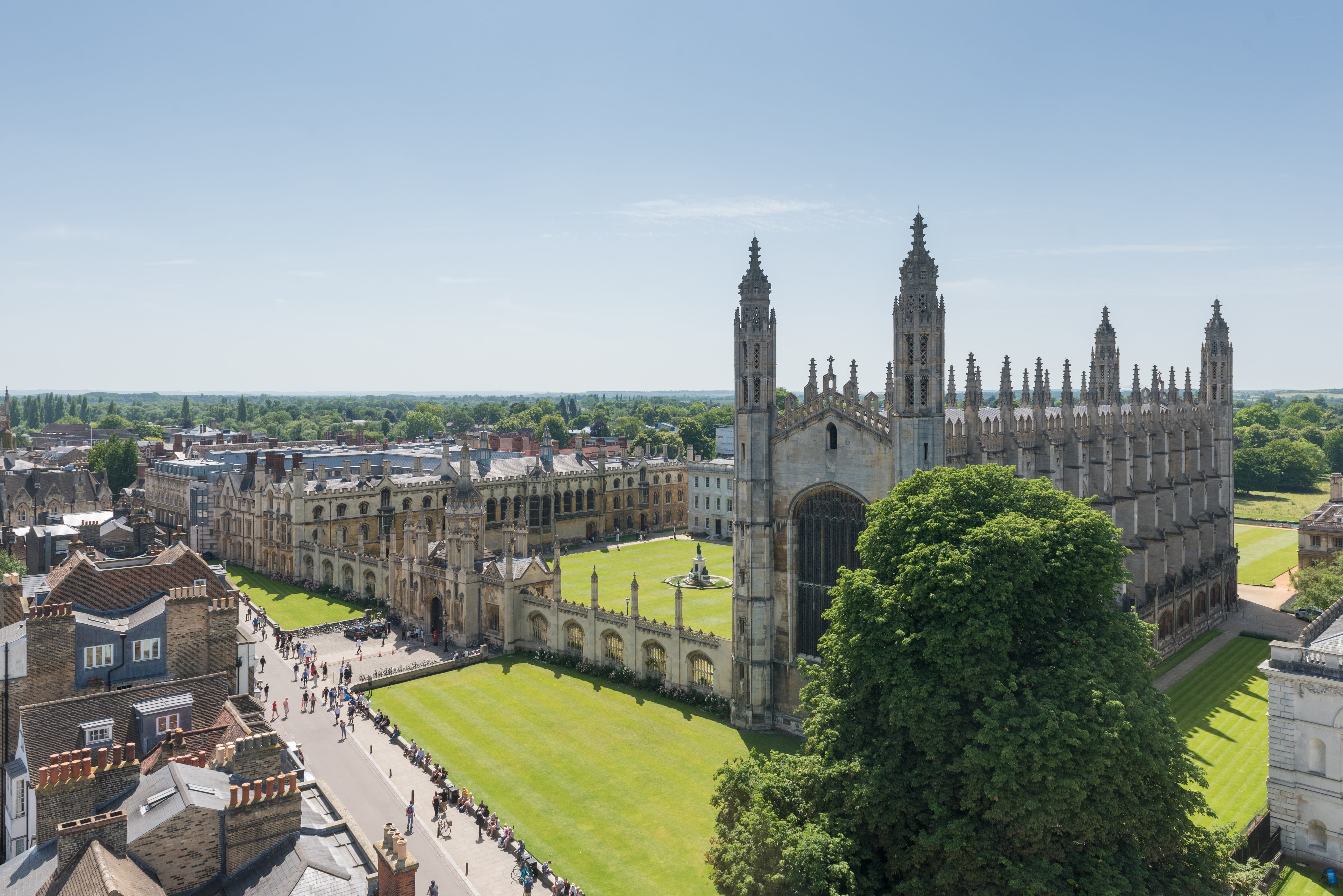 Universidad de Cambridge desde altura