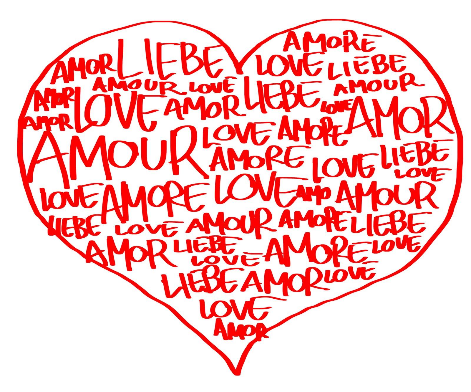 Nube de palabras amor