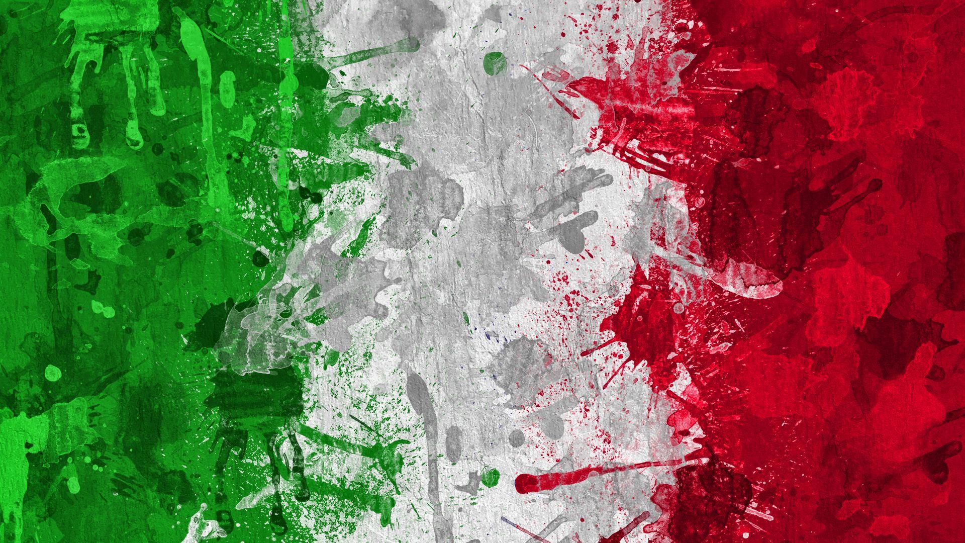 Colores de bandera italiana