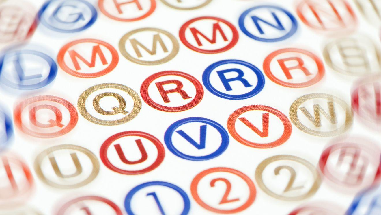 Letras en círculos