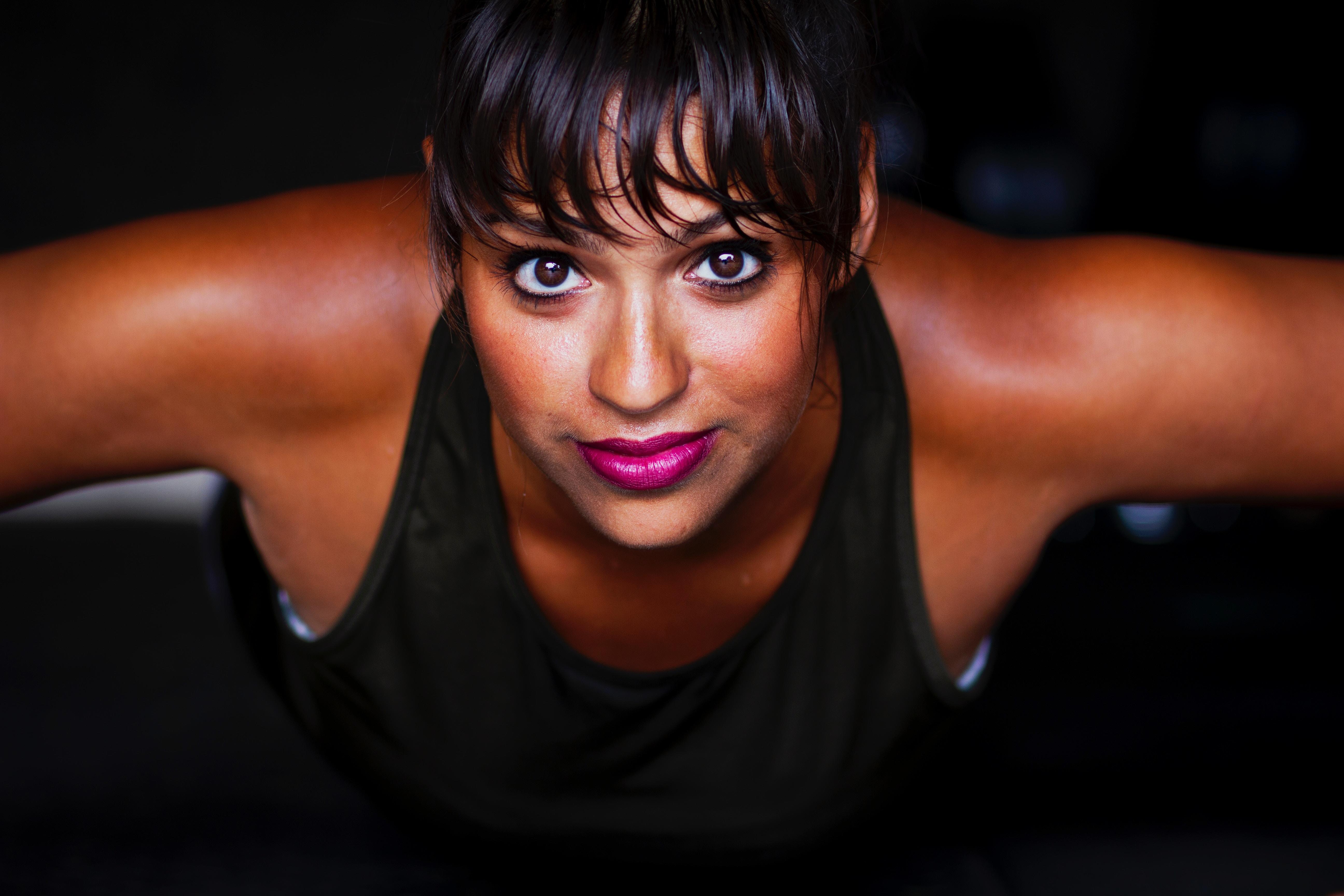 Mujer entrenando
