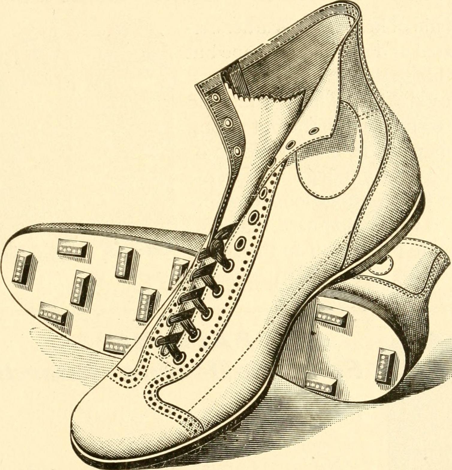Dibujo de molde clásico de zapatos