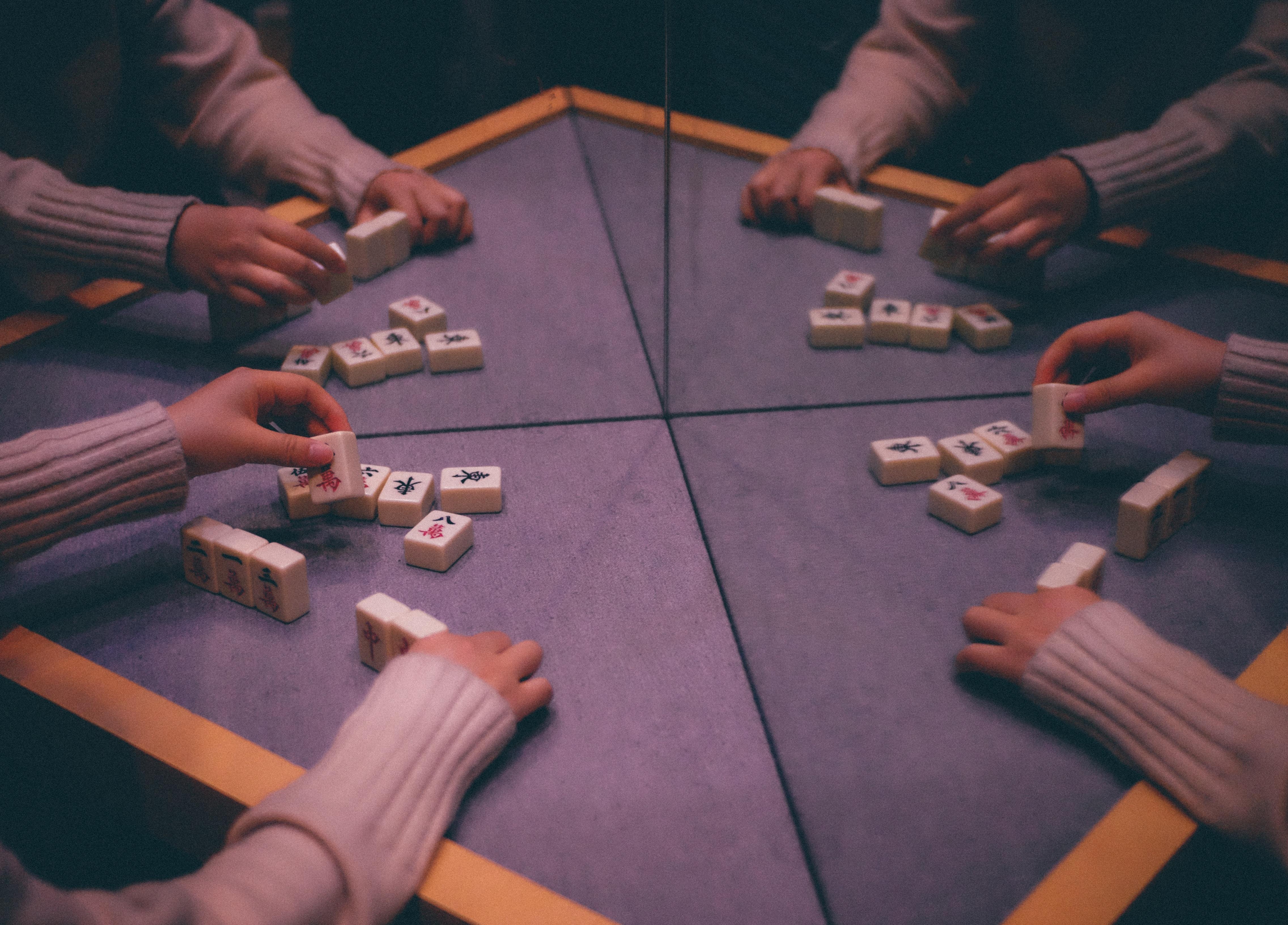 Jugando Mahjong