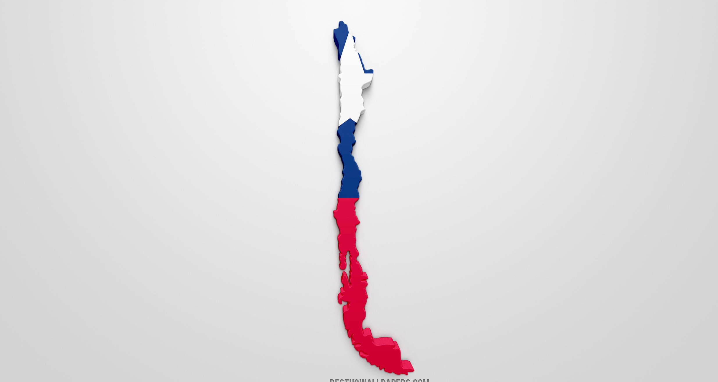 Mapa chile con colores