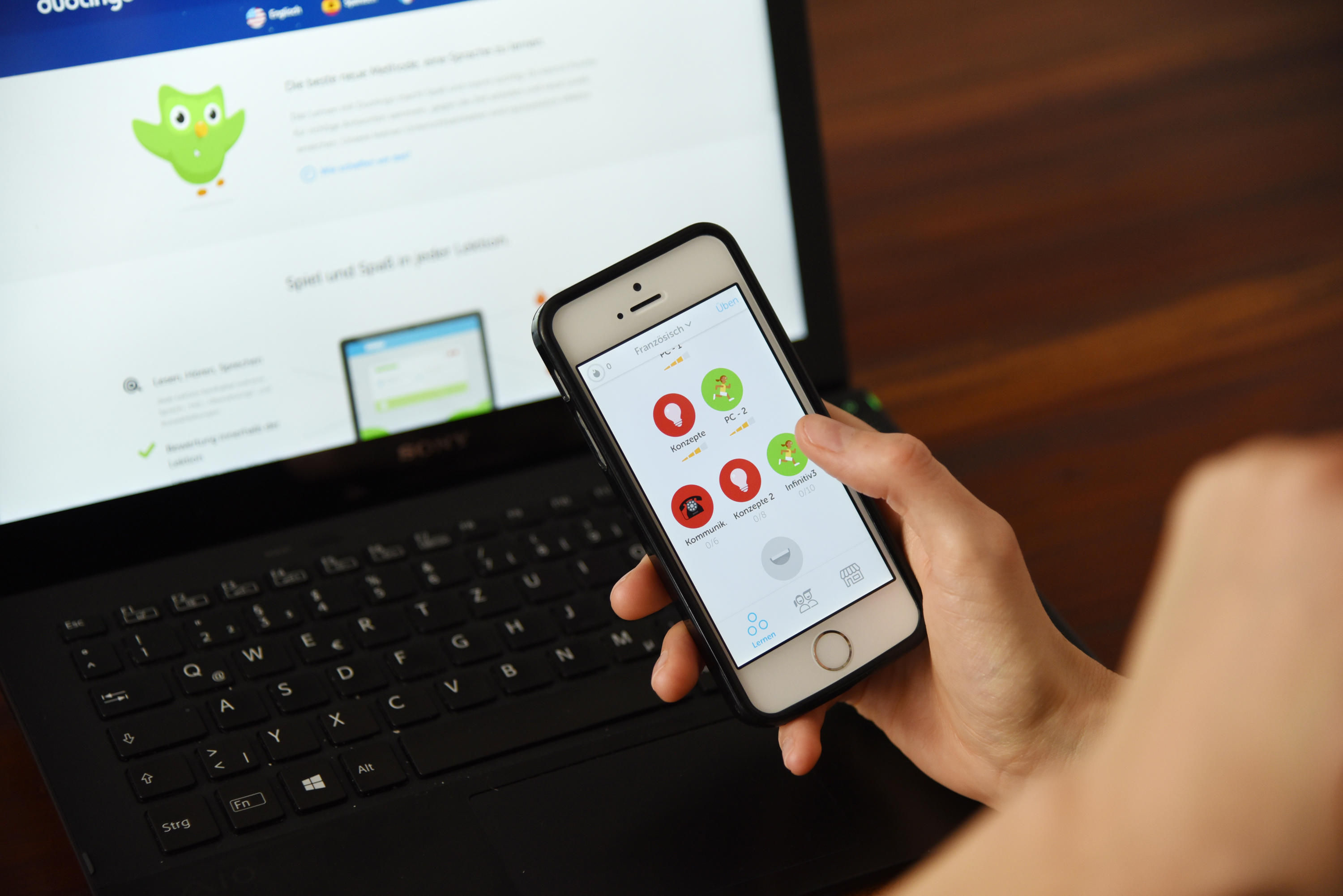 Plataformas como duolingo son excelentes para aprender y practicar francés