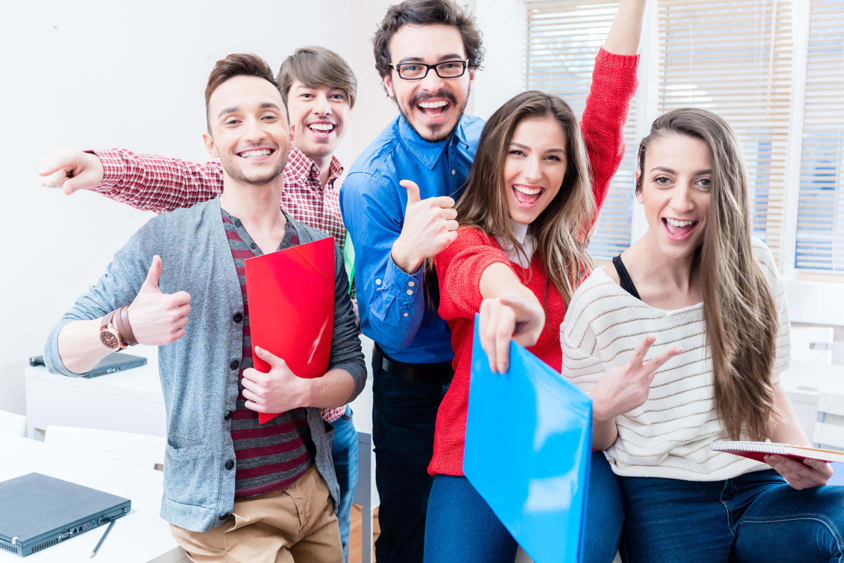 Estudiantes de centro de idiomas
