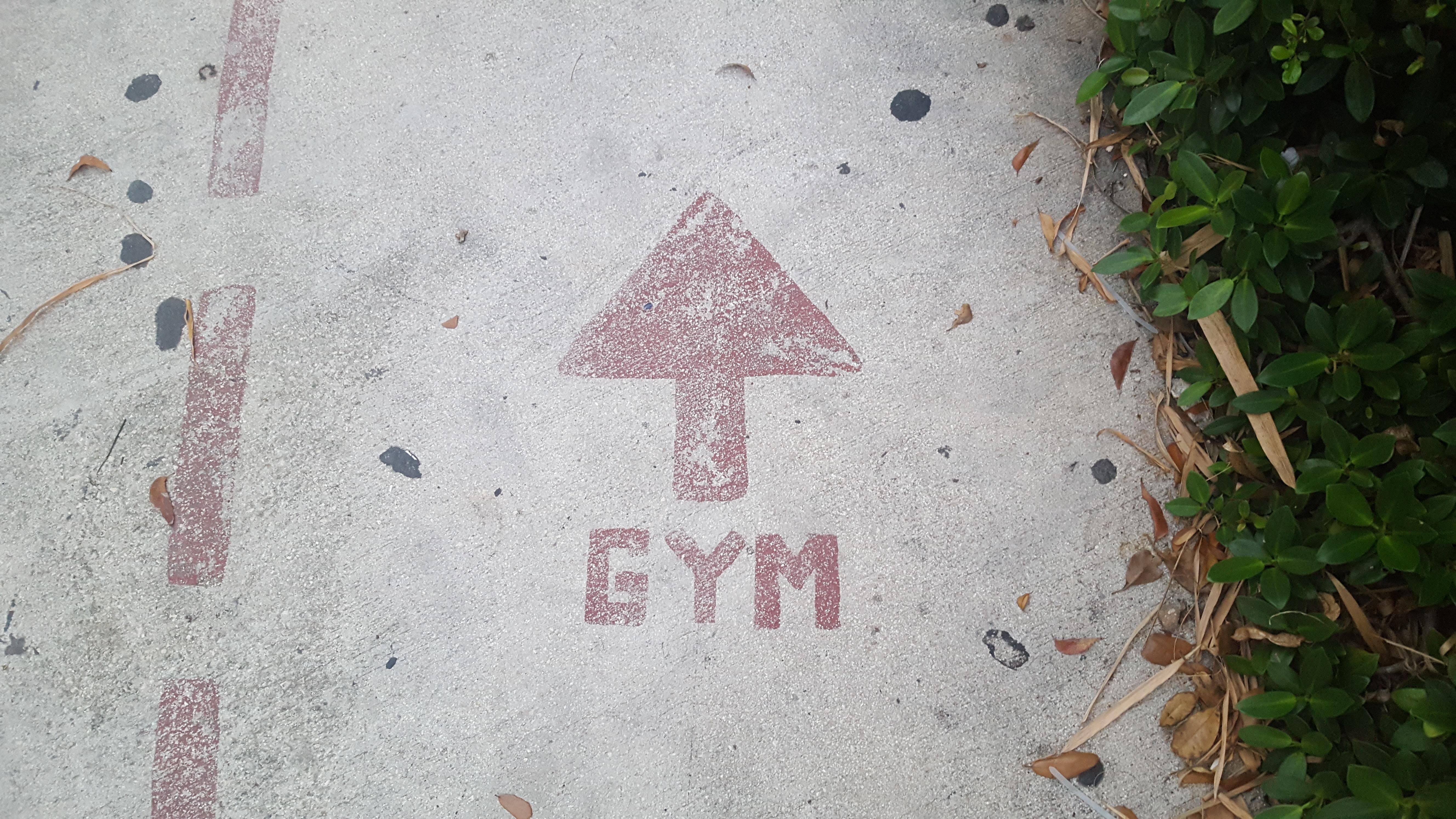 Flacha hacia el gimnasio